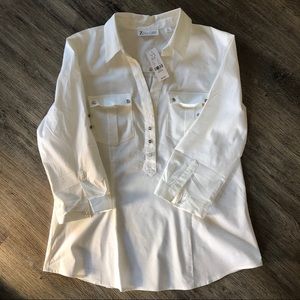 New York & Company Madison Popover stretch shirt